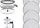 HOTUT Filtre de Presse Française, 4 Pièces Filtres à Tamis de Rechange pour Presse Française, 100 Mailles Filtres de Rechange en Maille pour Cafetière, pour 1000 ml Café de Presse Française Fabricants – Le détail qui change tout au quotidien