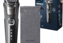 Philips Rasoir Series 5000 – rasoir électrique Wet & Dry gris carbone avec tondeuse rétractable intégrée, pochette souple, capuchon de protection et socle de charge (modèle S5887/13) – Le détail qui change tout au quotidien