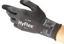 Ansell HyFlex 11-840 Gants de Travail Professionnels, Enduction Nitrile Résistante à l&rsquo;Abrasion, Protection Industrielle Multiusage, Manutention et Mécanique, Noir, Taille M (1 Paire) – Le détail qui change tout au quotidien