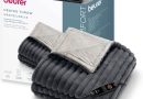 Beurer Stockholm couverture chauffante, couverture chauffante douillette en matériau luxueux avec 6 niveaux de température, avec arrêt automatique et système de sécurité, lavable en machine à 30 °C – Le détail qui change tout au quotidien
