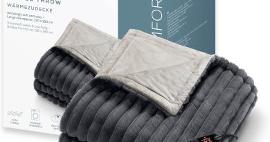 Beurer Stockholm couverture chauffante, couverture chauffante douillette en matériau luxueux avec 6 niveaux de température, avec arrêt automatique et système de sécurité, lavable en machine à 30 °C – Le détail qui change tout au quotidien