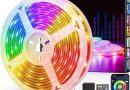 Ruban Led, 15m Led Chambre, Bande Led Lumineuse Contrôlé par APP Bluetooth ou Télécommande 44 Touches, Synchroniser avec Rythme de Musique, RGB Bandeau Led pour Decoration Chambre, Gaming – Le détail qui change tout au quotidien