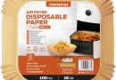 PORTENTUM Papier cuisson air fryer – 100 pièces Food-Grade BPA gratuit, 16 x 24 cm, pour friteuse sans huile 3 à 4,5 litres – Idéal pour la cuisson saine – Le détail qui change tout au quotidien
