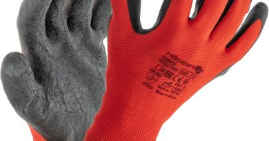 Högert Technik Gants de protection Roder avec revêtement en latex – Taille 8 – Haute résistance à l&rsquo;abrasion – Prise flexible – Idéal pour les travaux de montage et d&rsquo;entretien précis – Le détail qui change tout au quotidien