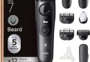 Braun Tondeuse À Barbe Series 7, + 12 Outils de Barbier, Lame ProBlade Affûtée Et Inusable, Jusqu&rsquo;à 120 Min D&rsquo;autonomie, 40 Longueurs, Étanche, Molette De Précision Et Verrouillage, BT7545, Gris – Le détail qui change tout au quotidien