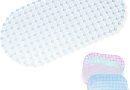 PARENCE – Tapis de Bain Antidérapant 60×33 cm – Tapis de Douche Sécurisant en Silicone Souple – Adhérence Forte, Confort et Drainage Efficace – Couleur Aléatoire – Le détail qui change tout au quotidien