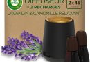 Air Wick Diffuseur d’huiles Essentielles Essential Mist + 2 Recharges Parfum Lavande et Camomille Blanc – Le détail qui change tout au quotidien