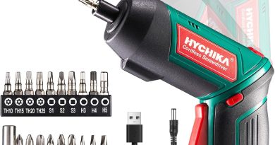 HYCHIKA Visseuse Sans Fil 6 Nm, Visseuse Devisseuse Sans Fil 2000mAh 3.6V avec 20 Accessoires, Lampe LED, Mandrin Magnétique, Câble de Chargement USB – Le détail qui change tout au quotidien