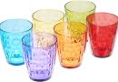 Tognana Gemma, lot de 6 verres cc 320, verre, multicolor – Le détail qui change tout au quotidien