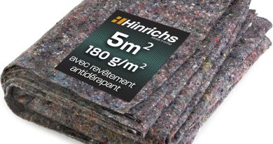 Hinrichs Couverture Protection 1 m x 5 m = 5 m² – Couverture Demenagement 180g par m2 d’Epaisseur avec Revêtement Antidérapant PE – Couverture de Demenagement Protection de Surface – Le détail qui change tout au quotidien