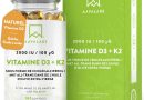 Vitamine D3 K2 avec de l&rsquo;Huile d’Olive Vierge – Vitamine D3 2000 UI et Vitamine K2 MK7 100 μg pour Os, Muscles, Système Immunitaire – Vitamine D Vitamine K sans OGM, Gluten et Lactose – 180 Gélules – Le détail qui change tout au quotidien