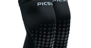 PICSIL 7/10 mm genouillères rigides en néoprène, 2 genouillères pour crosstraining, powerlifting et haltérophilie, soutien supplémentaire, unisexe (Moonless 7mm, L) – Le détail qui change tout au quotidien