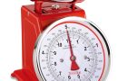 TERRAILLON – TRAD 500 – Balance de cuisine Vintage mécanique, Grand cadran, Grand bol 1L inclus, Tare manuelle, Capacité 5 Kg, Graduation 20 g, Finition Inox, Rouge – Le détail qui change tout au quotidien