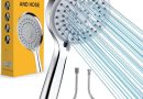 Magichome Pommeau de douche haute pression et tuyau, pommeau de douche à 5 modes de pulvérisation avec tuyau de 1,5 m – Le détail qui change tout au quotidien