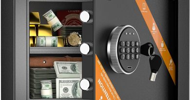 WASJOYE 25L Coffre-Fort Numérique, Coffre-Fort à l&rsquo;Argent avec Clavier Electronique, Armoire Safe de Sécurité avec Clés pour la Maison, le Bureau, l&rsquo;Hôtel, les Bijoux, les Armes à Feu – Le détail qui change tout au quotidien