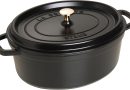 STAUB Cocotte en Fonte Émaillée avec Couvercle, Tous feux dont induction, 6 à 7 personnes, Ovale, 33 cm, 6,70 L, 8,2 kg, Noir Mat – Le détail qui change tout au quotidien