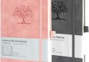 Carnets et Journaux, Journal intime Adulte, Cahier, Carnet de Notes, Journal, Cahier de Note, Cahier A5, HOMEMARSNotebook,Gris Rose, 100 Feuilles, 100 GSM, Motif Arbre en Gaufrage, Cuir Végétalien – Le détail qui change tout au quotidien