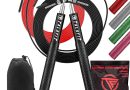 Corde à sauter professionnelle TALAFIT | Corde à sauter réglable | Corde à sauter de boxe | Corde à sauter avec roulements à grande vitesse de rotation | Housse incluse – Le détail qui change tout au quotidien