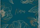 Carnet de notes A5 ligné « Fleur d&rsquo;or » de Trendstuff by Häfft – 124 pages, 62 feuilles – idéal comme journal intime, livre d&rsquo;idées, cahier d&rsquo;écriture – durable & respectueux du climat – Le détail qui change tout au quotidien