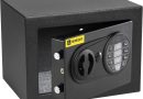 HomeSafe HV17E Coffre-Fort Numérique à Combinaison Électronique, 17x23x17 cm (HxLxP), Coffre Argent Billet, Pour la Sécurité à Domicile, Boîte de Rangement Sécurisée, Coffre pour Valeurs et Espèces – Le détail qui change tout au quotidien