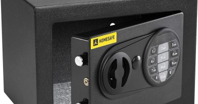 HomeSafe HV17E Coffre-Fort Numérique à Combinaison Électronique, 17x23x17 cm (HxLxP), Coffre Argent Billet, Pour la Sécurité à Domicile, Boîte de Rangement Sécurisée, Coffre pour Valeurs et Espèces – Le détail qui change tout au quotidien