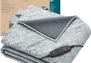 Beurer HD 75 Nordic Grey Green Planet Couverture chauffante, Face supérieure/inférieure en matériau recyclé, Douce et Moelleuse, 6 Niveaux de température, Lavable en Machine, 180 x 130 cm, Gris – Le détail qui change tout au quotidien