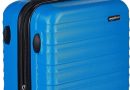 Amazon Basics Bagage de Cabine Extensible Rigide – Bagage de Voyage en ABS avec 4 Doubles Roues Rotatives – Structure Légère et Anti-Rayures – 37,5cm x 25,5cm x 55,0cm – Bleu Clair – Le détail qui change tout au quotidien