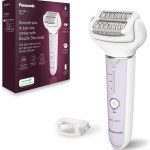 Panasonic ES-EY30-V503 Épilateur Wet et Dry, Double Disque 60 Pinces, Tête Flexible Pivotante 90°, 3 Vitesses et LED, 30 Minutes d&rsquo;Autonomie, sans Fil, Épilateur, Violet – Le détail qui change tout au quotidien
