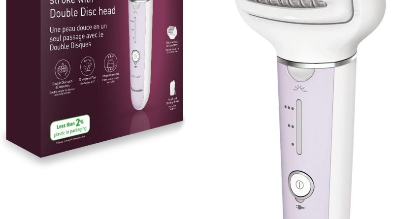 Panasonic ES-EY30-V503 Épilateur Wet et Dry, Double Disque 60 Pinces, Tête Flexible Pivotante 90°, 3 Vitesses et LED, 30 Minutes d&rsquo;Autonomie, sans Fil, Épilateur, Violet – Le détail qui change tout au quotidien