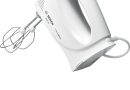 Bosch Electroménager MFQ3030 Batteur à main puissant CleverMixx 350 W, 4 vitesses + turbo. Accessoires inclus. Blanc – Le détail qui change tout au quotidien