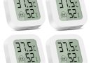 CNMTCCO 4 Pièces Thermomètre Intérieur Petit Hygromètre Numérique Moniteur de Température Thermomètre D&rsquo;ambiance et Humidimètre pour Le Confort du Bureau à Domicile Thermomètres de Reptile – Le détail qui change tout au quotidien