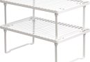 Amazon Basics Métal Étagères de rangement de cuisine empilables, Blanc – Le détail qui change tout au quotidien