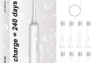 Autonomie de 240 jours Brosse à dents électrique pour Adultes,8 Têtes de Rechange, Batterie Rechargeable, 3 Modes, Minuterie de 2, étanche IPX7, Cadeau pour la Famille,Noir – Le détail qui change tout au quotidien