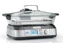 Cuisinart Cookfresh Cuiseur à vapeur professionnel en verre – 1L d&rsquo;eau, sans BPA, plateau à vapeur en acier inoxydable – 30 sec de chauffage – Affichage numérique – Le détail qui change tout au quotidien