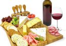 joeji&rsquo;s Kitchen Planche à Fromages – Bambou élégant en Bois – avec Ensemble Couteau et Fourchette – Planche à Charcuterie pour Apéritif – Cadeau de Noël – Le détail qui change tout au quotidien