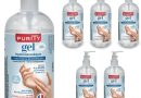 5 Flacons de 500ml – Gel Hydroalcoolique Purity 703 – Le détail qui change tout au quotidien