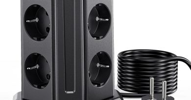 Sameriver Multiprise avec Interrupteur, avec 4 USB Ports(3 USB-A+1 USB-C Max 5V/3.4A) 8 Prises Electriques avec 4 Interrupteurs, parafoudre et 2M Câble la Maison et au Bureau – Le détail qui change tout au quotidien