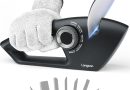 longzon Aiguiseur Couteaux, 5 en 1 Affuteur Couteau Professionnel avec une paire de Gants Anti-coupure, Aiguiseurs Manuels de Couteaux à Bouton Réglable, pour Couteaux en Acier et Dentelés – Le détail qui change tout au quotidien