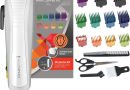 Remington Tondeuse Cheveux [Idéale Famille] ColorCut (Utilisation Facile, Lames acier inoxydable Auto-Affûtées, Secteur, 11 Sabots colorés 1,5-25mm, Peigne, Ciseaux) Tondeuse HC5035 – Le détail qui change tout au quotidien