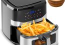 Air Fryer 8,5L, 1785W Friteuse Sans Huile avec Fenêtre Transparente, 9 Modes, Tactile LED, Alternative au Four, Friteuse à Air Chaud avec Papier Cuisson Air Fryer – G8 Pro – Le détail qui change tout au quotidien