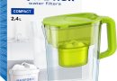AQUAPHOR Carafe filtrante Compact avec 1 Filtre Maxfor+ 200L – 2,4 l (Vert) – Le détail qui change tout au quotidien