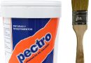 PECTRO Peinture blanche anti humidité 750 ml – Kit avec pinceau – peinture mate respirante intérieurs murs et plafonds, cuisine, salle de bains, sous-sol – Le détail qui change tout au quotidien