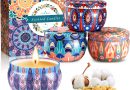4 Pièces Bougie Parfumée Ensemble Cadeau,Bougie Parfumées,Aromathérapie Bougies,Bougies Cire de Soja Naturelle pour L&rsquo;aromathérapie Mariage Bath Yoga Fête des Mères D&rsquo;anniversaire – Le détail qui change tout au quotidien