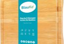 BlauKe® Planche à Découper en Bois de Bambou avec Rigole et Poignées Latérales (38x25cm) – Planche en Bois Épaisse pour Viande Pain Fromage Légumes Apéritif – Plateau en Bamboo – Billot de Boucher – Le détail qui change tout au quotidien
