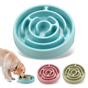 Gamelle anti-glouton en silicone pour chien, idéale pour une alimentation saine. Gamelle anti-glouton pour chiots.